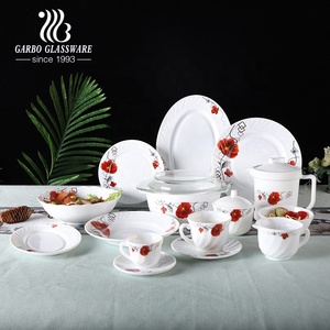 Đĩa Ăn Tối Thiết Kế Hình Cá Bằng Sứ Sứ Màu Trắng Theo Yêu Cầu Dành Cho Khách Sạn 58 Chiếc Bộ Bữa Tối Opal Với Đề Can Tùy Chỉnh - Product Image 1