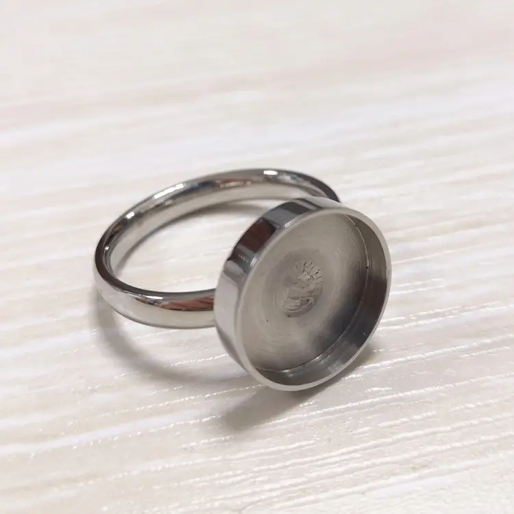 Lunetta di alta qualità tazza di anello per personalizzare inserti 12 millimetri
