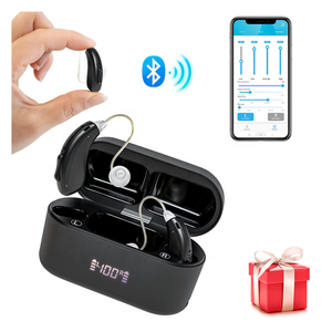 เครื่องช่วยฟังดิจิตอล16ช่องสัญญาณแบบชาร์จไฟได้ BT ไร้สายสำหรับผู้สูงอายุมินิ BTE - Product Image 1