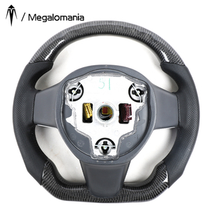 Volant en fibre de carbone avec LED, compatible avec Tesla Model Y, Model 3, <span class=keywords><strong>X</strong></span>, S - Product Image 6