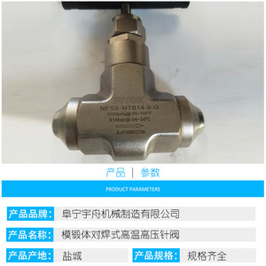 Válvula de Aguja de Aleación de Cobre, Recta, de Dos Vías, para Productos Oleosos de Alta Presión, Tipo Aislado KLSS ML10 7 - Product Image 5
