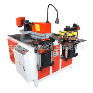 Máquina hidráulica vertical para procesamiento de barras de cobre, grabado y doblado plano de barras para gabinetes de distribución - Product Image 1