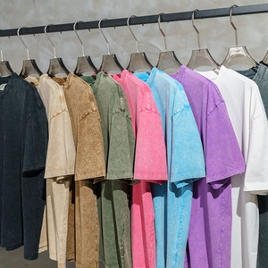Camisetas Oversize Vintage Personalizadas Talla EE. UU. <span class=keywords><strong>con</strong></span> Estampado Streetwear Gráfico, Camisetas Lisas de Tallas Grandes, Ropa al por Mayor a Bajo Precio, Lavado Ácido - Product Image 4