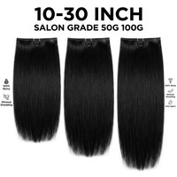 Extensions de cheveux Genius Weft, cheveux humains, double épaisseur, fines, invisibles, 100% vierges Remy, cuticules alignées, sans perte, 10-30 pouces