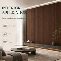Panneau mural géométrique 3D en charbon de bambou MORLENX pour revêtement intérieur moderne d'hôtels et de maisons