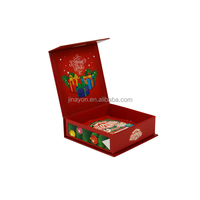Boîte de jeu de cartes magnétique à rabat de luxe personnalisée magistralement faite en papier cartes rondes pour adulte enfant jouer avec un ami