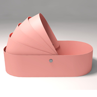 Caja de Regalo con Diseño de Cuna para Bebé, Embalaje de Cartón con Forma de Cuna, Caja de Regalo para Bebé
