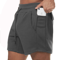 Short de sport personnalisé en molleton de coton Short de compression avec poches pour l'entraînement Active Wear