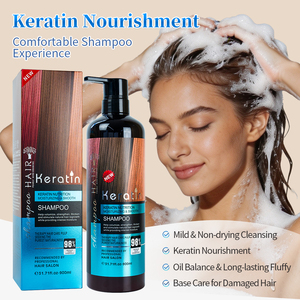 Ensemble de soins capillaires en gros, shampooing et après-shampooing à la kératine et au collagène pour cheveux abîmés - Product Image 3