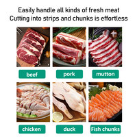 Trancheuse à viande fraîche commerciale multifonctionnelle, machine à couper le ventre de porc, équipement de découpe de viande haute efficacité