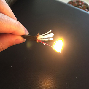 100 pieds/rouleau extérieur multifonctionnel 550 4mm 10 brins corde Kit de survie Camping Paracord avec PE ligne de <span class=keywords><strong>poisson</strong></span> noyau de corde de feu - Product Image 5