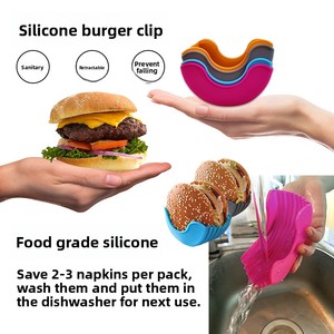 Support à Hamburger Antidérapant Sans Contact, Résistant aux Hautes Températures et Antirouille, Idéal pour la Cuisine - Meilleure Vente en Gros - Product Image 3
