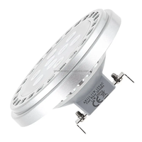 Lumière réflecteur LED G53 Base Ar111 11w 15w 18w Dimmable Qr111 Spot 30 °   Projecteur sur rail avec affichage 12V AC/DC, températures de couleur 2700K, 3000K, 4000K, 6500K