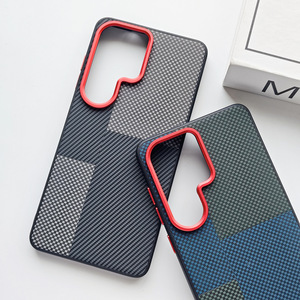 เคสโทรศัพท์กันกระแทกสุดหรู ดีไซน์พรีเมียม ผิวสัมผัสคล้ายพีซี ผสมผสานเนื้ออะรามิดไฟเบอร์ สีสันหลากหลาย สำหรับ <span class=keywords><strong>Samsung</strong></span> S26 <span class=keywords><strong>Ultra</strong></span> S25 S24 - Product Image 4