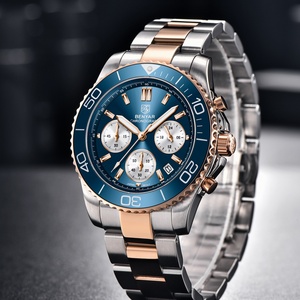 Reloj de Cuarzo BENYAR S002 para Hombre, Acero Inoxidable, Resistente al Agua 100m, Multifuncional, Deportivo, Cronógrafo, Reloj Masculino - Product Image 3