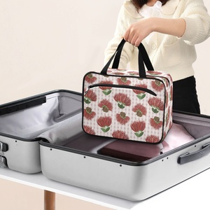 Hawaiian New Arrival Custom Ohia Lehua Floral <b>Toiletry</b> Zipper Makeup Brush Organizer <b>Storage</b> Bag for Woman Cosmetics Travel - Product Image 6