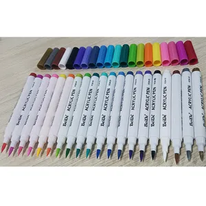 2023 New product Acrylic pen Soft tip 20 colors Direct Write