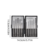 Ensemble d'outils combinés de tournevis en acier de 11 pièces pour le démontage et l'assemblage d'horloges, fonctionnement manuel, emballage en seau, personnalisable OEM