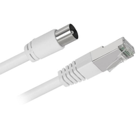 Cobre puro RJ45 macho TV9.5 conector PVC Micro USB gimnasio banco de energía eléctrica Cable con trenza de teléfono de cuero para uso en computadora