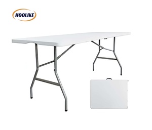 Foldable Heavy Duty <strong>Table</strong> Dining <strong>Card</strong> Long <strong>Table</strong> Indoor Outdoor Fold up Picnic <strong>Folding</strong> Portable Plastic <strong>Tables</strong> for Party - Product Image 2