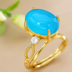 Anello ovale classico, dal design elegante e un accessorio alla moda per l'uso quotidiano. - Product Image 4