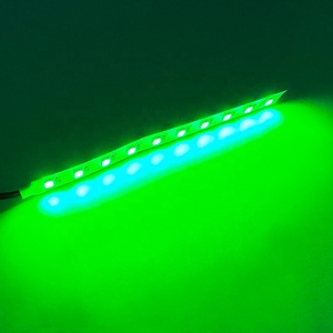 Bande LED pour machine de flipper, éclairage vert, 4 pouces, DC 6.3V, 10 LED 2835SMD, avec connecteurs à clip BA9S 194 - Product Image 1