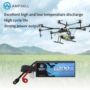 แบตเตอรี่ AMPXELL OEM/ODM 22.2v 6s 30C 8300mAh 6S1P LCO Cell รุ่น AS150/XT90 พร้อมขั้วต่อสำหรับโดรนเกษตรกรรม MAB-08A322B01 - Product Image 1
