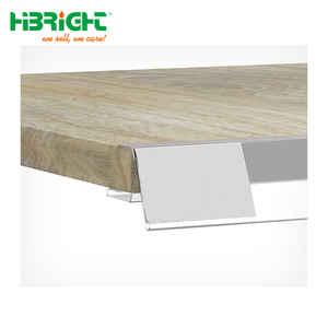 Customized Length <b>PVC</b> Shelf Edge Label Holder <b>Strips</b> for Wood Shelves and Metal Racks - Product Image 2