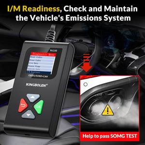 Herramienta de Diagnóstico para Autos KINGBOLEN YA100 OBD2 con Pantalla LCD, Lector de Códigos de Error DTC Universal, 1 Año de Garantía, USB - Product Image 3