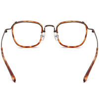 Gafas Borregls de Acetato y Titanio para Mujer, Diseño Cuadrado, Marca de Diseñador, Novedad 2025, Lentes Ópticas para Hombre, Modelo 185730