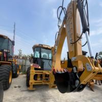 Bekas CAT 420F Backhoe Loader 4 Wheel Drive Original Caterpillar Alat Berat Konstruksi Loader Digger