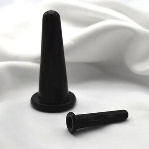 2 ventouses en silicone <span class=keywords><strong>pour</strong></span> massage du visage et du cou, anti-<span class=keywords><strong>cellulite</strong></span> et anti-rides, avec succion souple, noir - Product Image 1