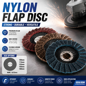 4-IN 4,5-IN 5-IN 7-IN Nylon Linnen Vliesdoek Schijf Flexibele Polijstschijf voor Hoekslijpmachine Metaal Auto Refinishing Schuren - Product Image 1