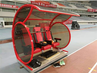 Équipement sportif LDK Siège portable de haute qualité Chaise de stade VIP Sièges d'abri pour équipes de football