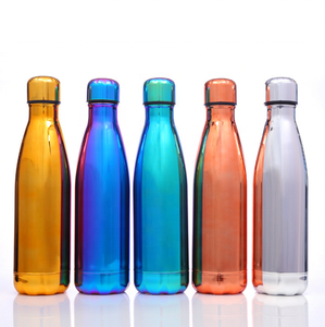 Bouteille d'eau en acier inoxydable personnalisée de 17 oz/500 ml en forme de cola / bouteilles en bois personnalisées avec logo personnalisé - Product Image 2