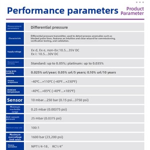 E+H Endress Hauser Differential PMD75B แบบไม่ป้องกันการระเบิด 4-20mA HART ผลิตในประเทศจีนแผ่นดินใหญ่ - Product Image 5