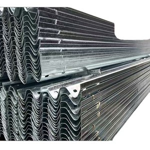 Barrière de sécurité routière Shunyi 456*60 en acier galvanisé à chaud, barrière anti-collision pour autoroute, à trois ou deux vagues - Product Image 5