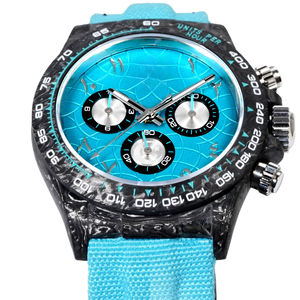 Correa de Nailon de Alta Gama con Textura de Cuero Azul, Duradera, Adecuada para el Uso Diario Informal del Reloj - Product Image 2