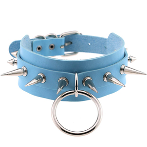 Collar de vendaje de cuero PU gótico Punk Sexy para mujer, cadena de gargantilla de coqueteo de entrenamiento BDSM para juguetes sexuales para gays - Product Image 5