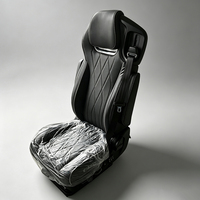 Siège de conducteur de camion ergonomique à suspension pneumatique, base amortissante, ceinture de sécurité intégrée, réglable