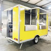 Concession Certification CE Stand Street Vending Café Snack Bière Remorque mobile de camion de restauration avec cuisine complète