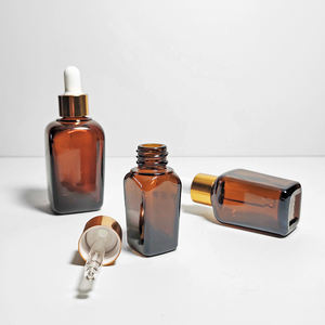 Flacons <span class=keywords><strong>en</strong></span> verre ambré européens 10 ml 100 ml avec <span class=keywords><strong>pipette</strong></span> compte-gouttes plate incluse, aspect délicat, sérigraphie, prix bas, cosmétique - Product Image 2