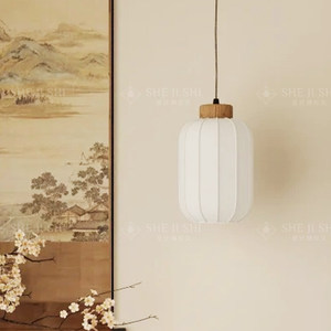 Lampe suspendue cylindrique blanche E27 LED, éclairage de chambre à coucher respectueux des yeux - Product Image 3