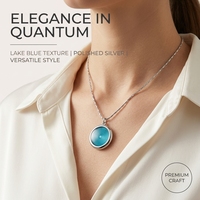 Collier quantique à ions négatifs EMF, pendentif en verre Bio Disc, énergie scalaire, énergie quantique Chi 2, design tendance, meilleur prix