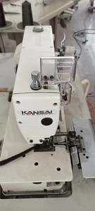 Machine à coudre industrielle d'occasion Kansai B2000C à 2 aiguilles, point de chaînette double, <span class=keywords><strong>pour</strong></span> la fabrication de passants de ceinture - Product Image 3