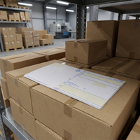 Étiquette adhésive multicouche coréenne 3 couches, autocollant de bordereau 3 couches, étiquette d'expédition thermique à triple couche de protection pour la logistique