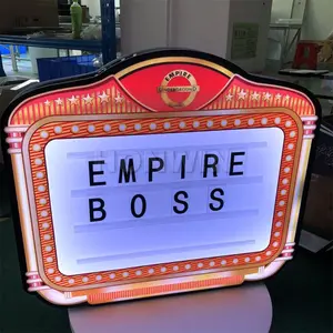 Personalizzato buon compleanno benvenuto VIP Neon Sign LED Marquee Message Board con lettera intercambiabile per eventi Party NightClub