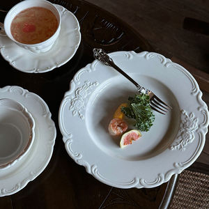<span class=keywords><strong>Vajilla</strong></span> de Porcelana al por Mayor: Platos de Ensalada, Postre y Cena, Plato de Sopa de Cerámica, Tazón de Arroz Apto para Microondas, <span class=keywords><strong>Vajilla</strong></span> de Mesa - Product Image 6