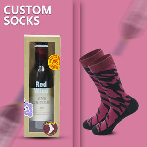Chaussettes longues individualité personnalisée hommes et femmes Chaussettes frites amusantes Logo personnalisable unisexe - Product Image 5