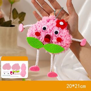 Pendentif DIY à <span class=keywords><strong>coudre</strong></span> en forme de fruits pour enfants, en tissu non tissé, cadeau pour enfants, jouet d'artisanat de maternelle pour améliorer la coordination œil-main - Product Image 5